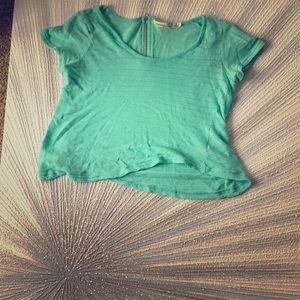 A nice blue shirt/crop top